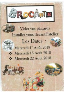 brocante aout camping pin parasol vias plage