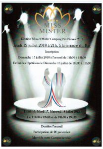 miss et mister camping juillet 2018 camping pin parasol