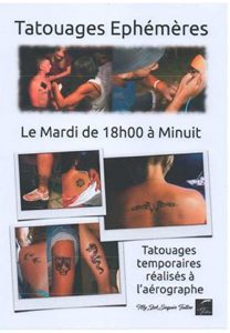 tatouages ephemeres vias plage