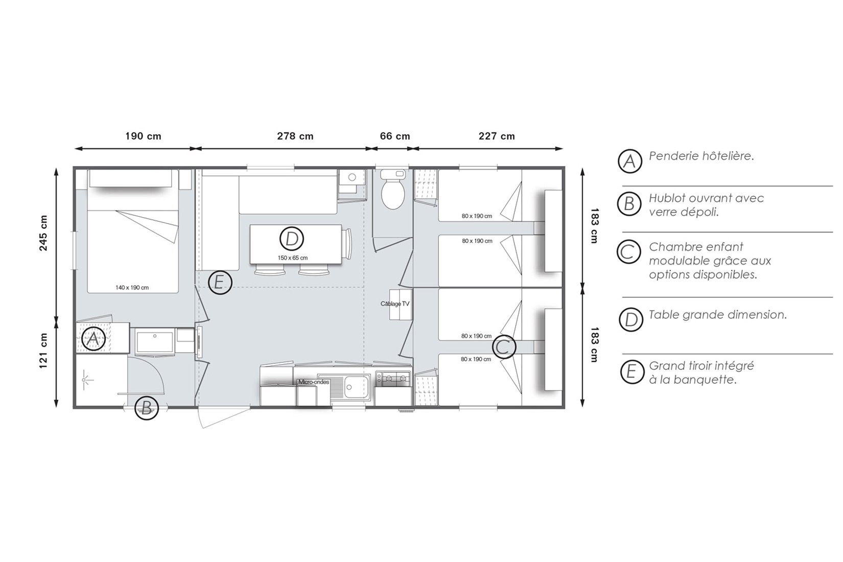 Plan Mobil-Home Ohara Plan Mobil-Home Ohara